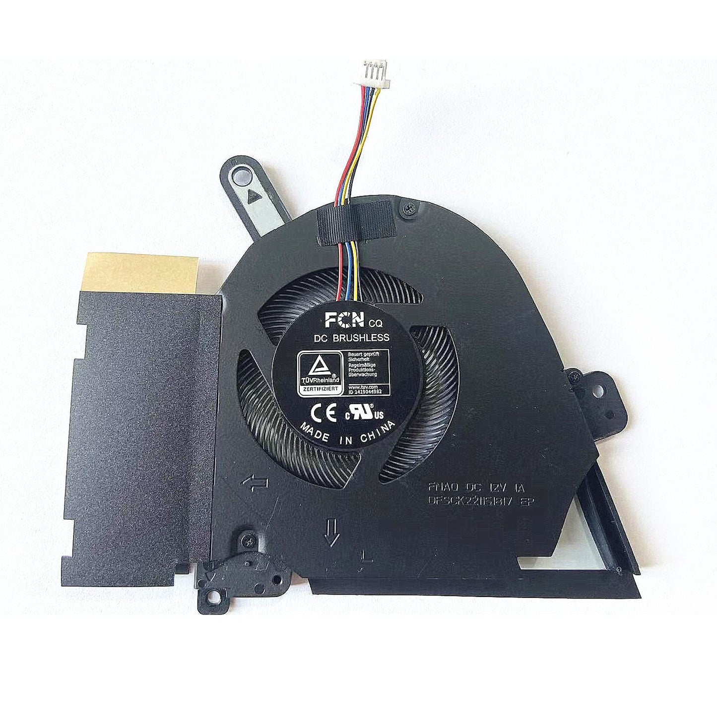 Fleshy Leaf New CPU+GPU Cooling Fan for Asus TUF Gaming Dash F15 FX516 FX516P FX516PR Air RTX3070 DC12V 4pin