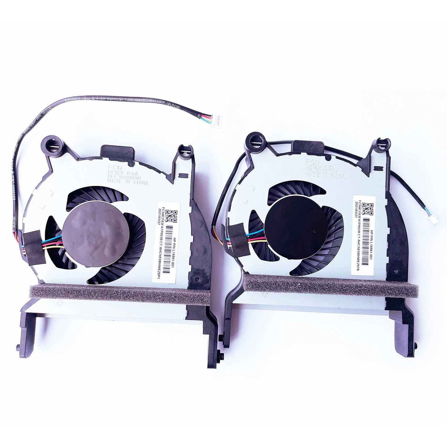 Fleshy Leaf 2PCS CPU Cooling Fan Replacement for HP Elitedesk 800 G4 800 G5 705 G4 705 G5 ProDesk 400 G4 405 G4 405 G5 400 G5 400 G6 600 G4 600 G5