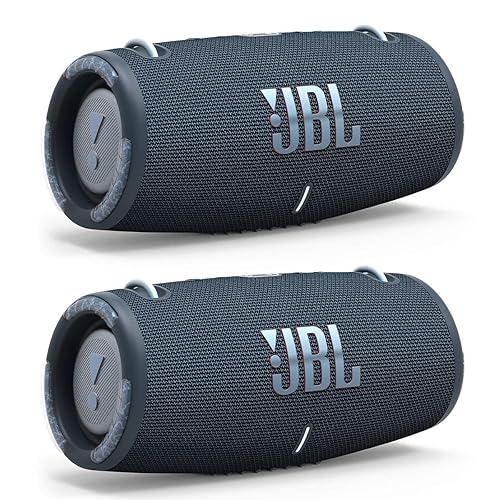 JBL Xtreme 3 Portable Bluetooth Waterproof Speakers - Pair (Blue)