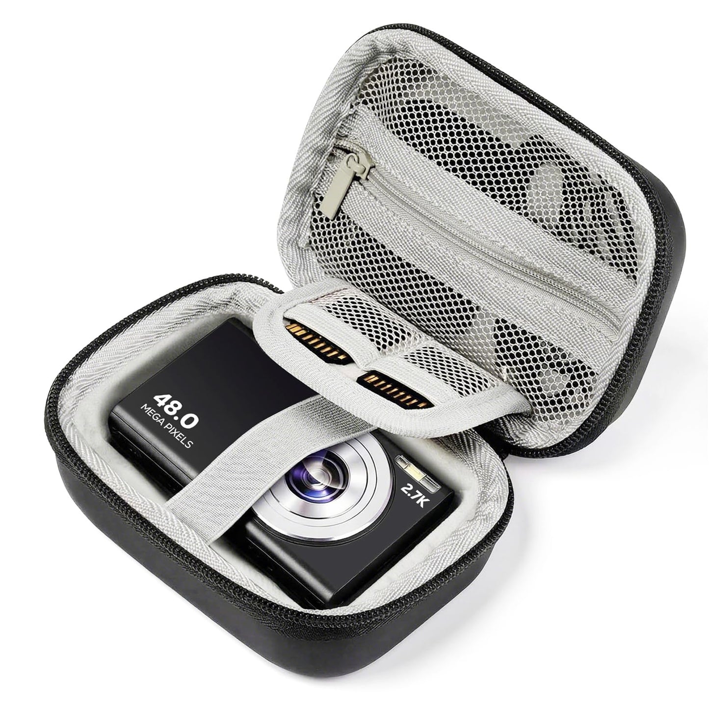 MoKo Digital Camera Case for KODAK PIXPRO FZ55/FZ45/CAMKORY DC403 FHD 1080P/Canon IXUS 285 HS/STUOGYUM DC402-AF, Small Cute Travel Carrying Protective