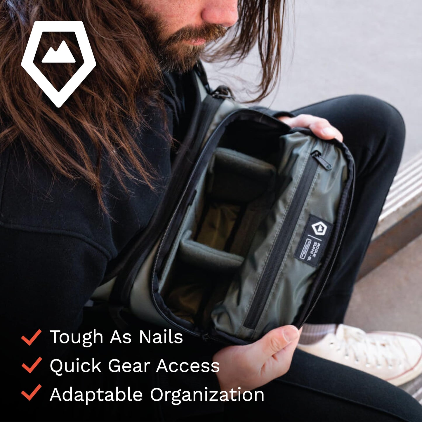 WANDRD ROGUE V1 6L Sling: Compact Camera Sling and Crossbody Bag with Fast Access, 3-Way Carry- Lightweight Everyday Bag Great for Travel