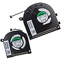 Deal4GO CPU & GPU Graphics Cooling Fan N09634-001 N09635-001 Replacement for HP 15-EW 15-EY 15T-EW 15Z-EY 15-EW0023DX 15-EY1157NR, Silver
