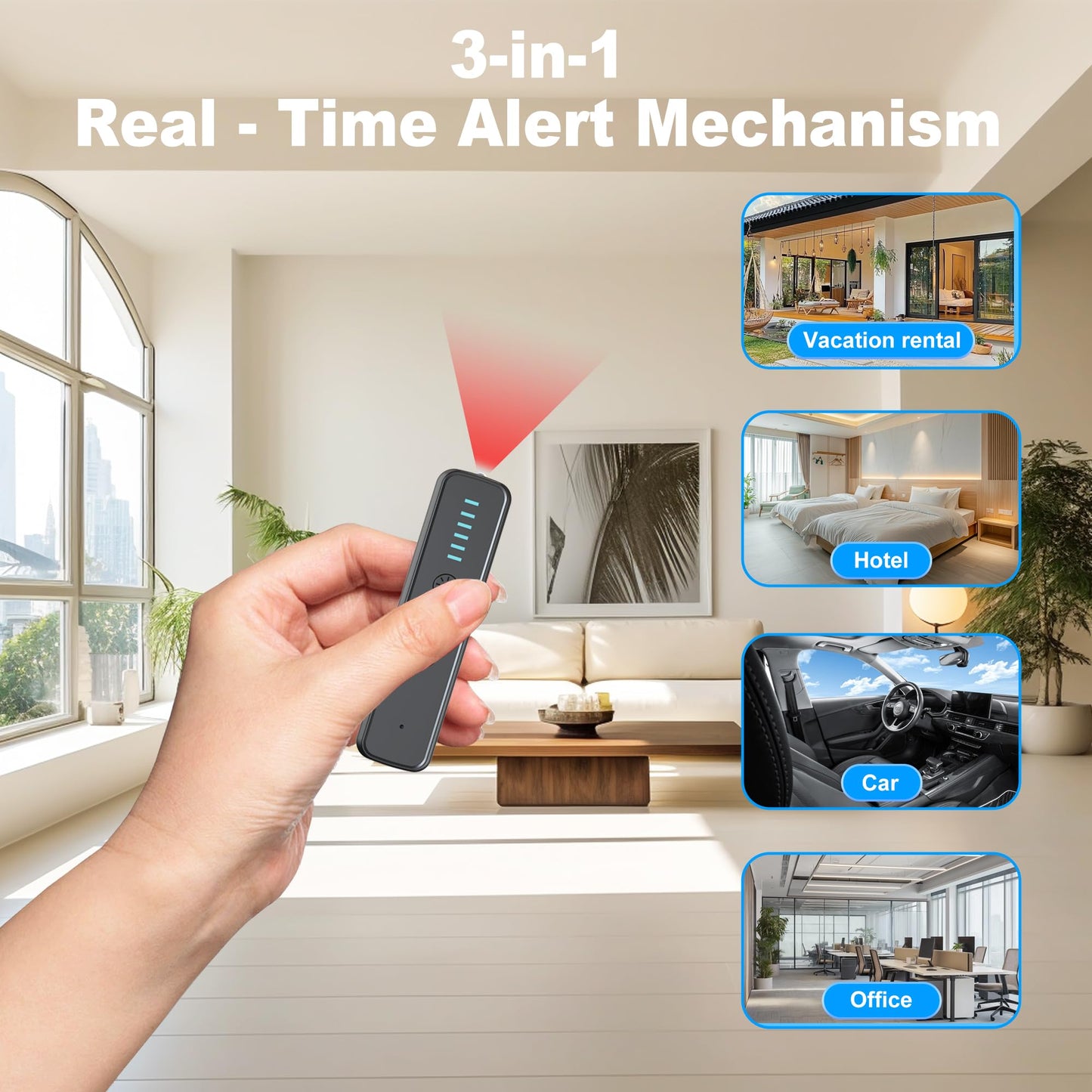 ZHENHAN Premium Hidden Camera & GPS Tracker Detector - RF Signal Spy Camera Finder with 25H Long Battery Life, Anti-Spy Surveillance, Compact
