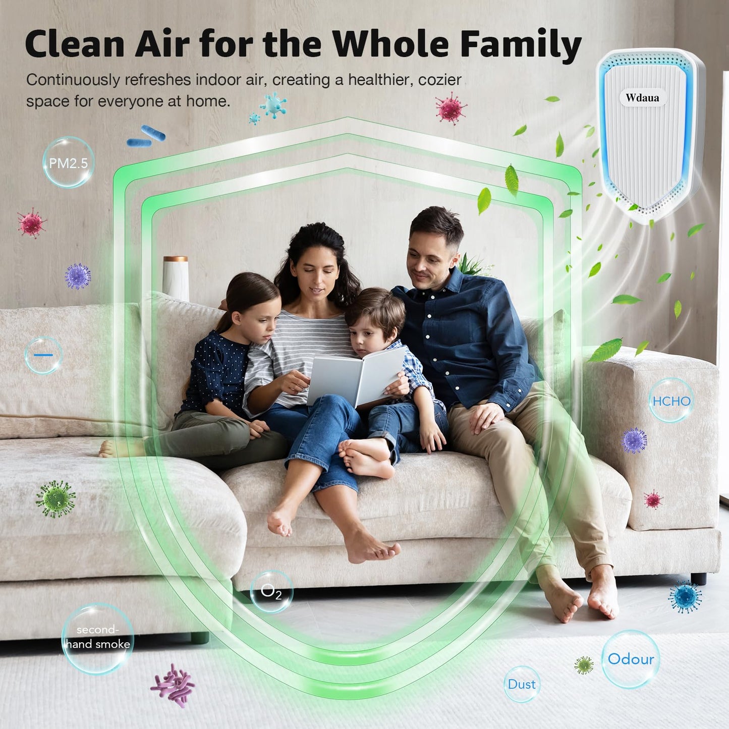 Plug In Air Purifier Negative Air Freshener for Home