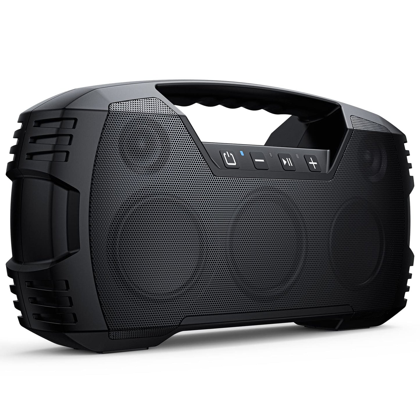 IPX7 Waterproof Bluetooth Speaker Wireless, 60W Peak, 32H Playtime Floating Portable Speakers Deep Bass Loud Stereo Sound with Handle, Rugged