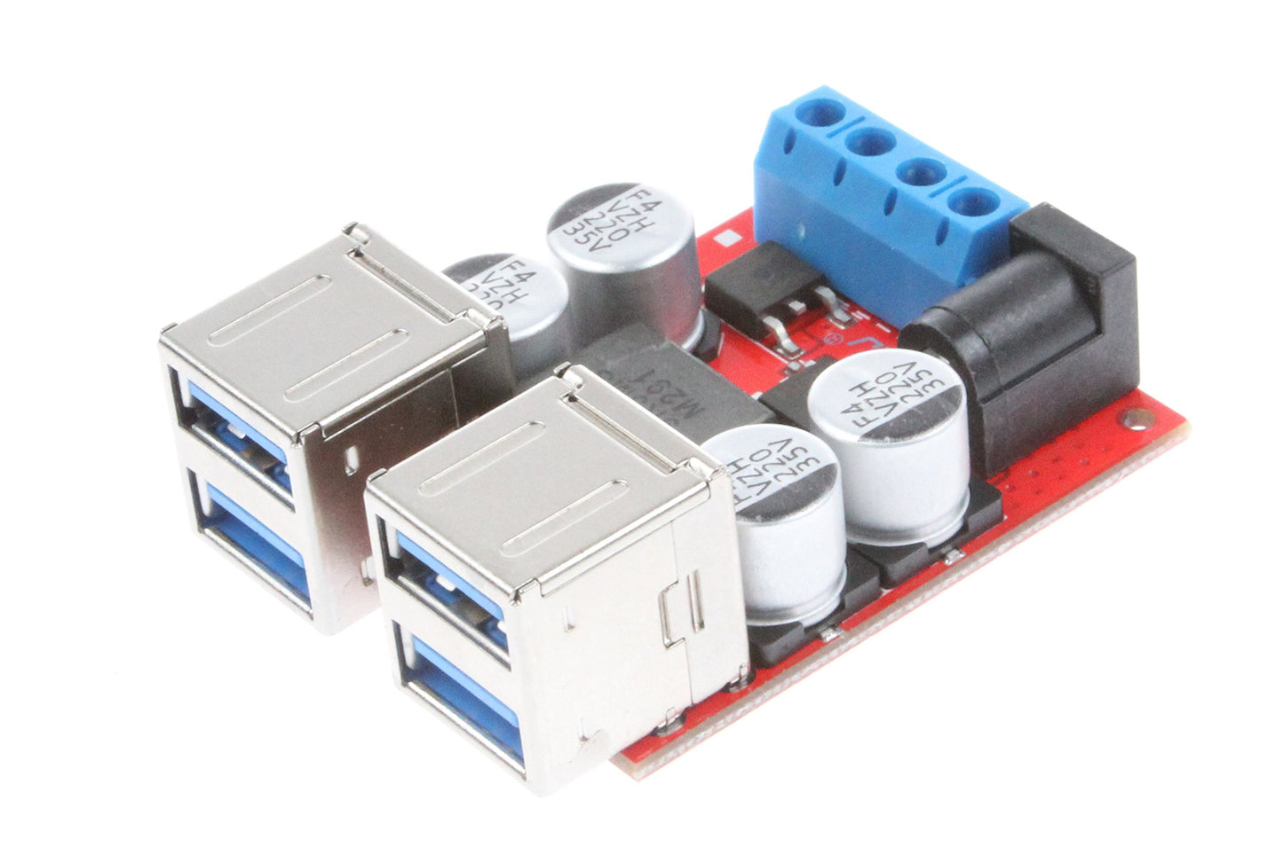 NOYITO 8A 4 USB Charger Power Supply Module DC 12V 24V 8-35V Buck to DC 5V 2A 4-Port USB for Car Charger Module 5V Device