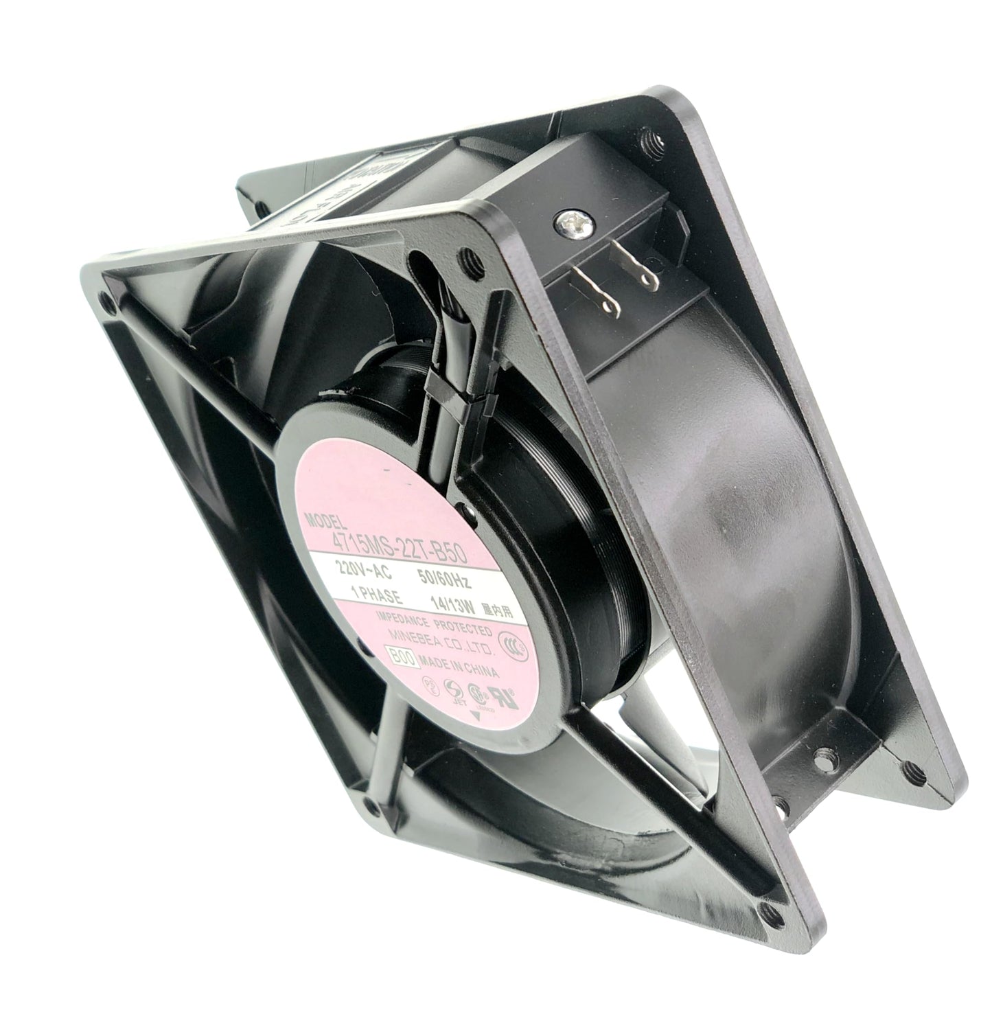 For NMB 4715MS-22T-B50 220V 50/60HZ D644099 14/13W 12038 Aluminum Frame AC Cooling Fan.