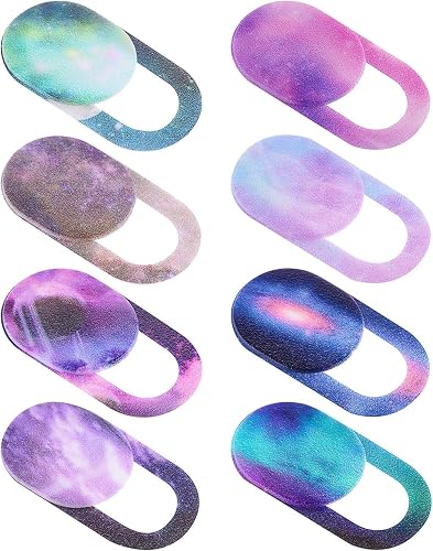 8Pcs Webcam Cover Slide, Starry Sky Laptop Camera Cover Slide Phone Camera Cover Ultra Thin Computer Camera Cover Slide Blocker Slider Privacy