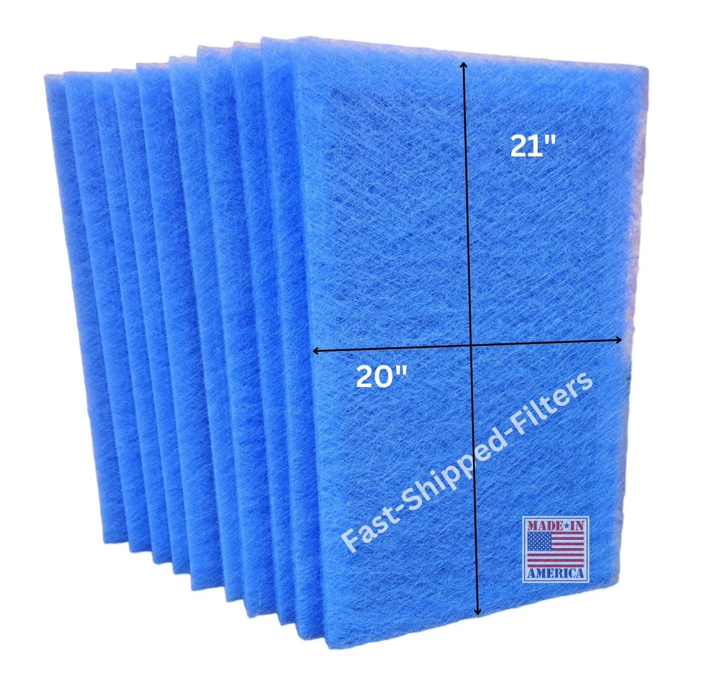 Fast-Shipped-Filters 10 Pack 21.5x23.5 Replacement Filter Pads Compatible with Dynamic Electronic Air Cleaner 21.5x23.5 polarized pads refill
