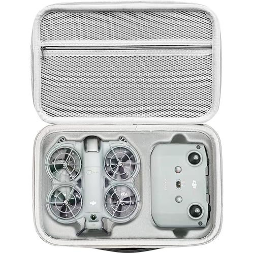 Honlyn Carrying Case for DJI Neo 2 Drone, Case Portable PU Leather Storage Shoulder Bag Fly More Combo Drone and RC-N3 Remote Controller Accessories