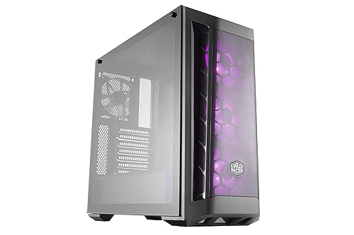 Cooler Master MasterBox MB511 ARGB ATX Mid-Tower with Three 120mm ARGB Fans, Fine Mesh Front Panel, Mesh Side Intakes, Tempered Glass & ARGB Lighting