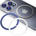 CheukKee Magnetic Adapter Ring for MagSafe,Mag-Safe Circle Sticker for Phone Case Compatible with Wireless Charging for iPhone Android,3 Pack