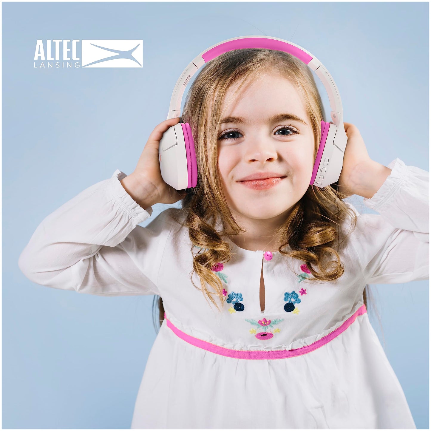 Altec Lansing Kid Safe Noise Cancelling Wireless Headphones 15H Battery, 85dB Volume Limit, Foldable Design Powerful Sound, Active Noise Cancellation