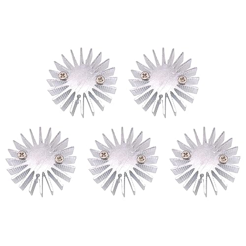 CGjiogujio 5pcs OD 35mm x H 10mm 1W 1 Watt LED Aluminium Heatsink Cooling Cooler Round