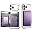 VEWWA Magnetic Wallet for iPhone, Detachable Magnetic Card Holder Compatible with MagSafe, RFID Blocking Magnetic Phone Wallet with Kickstand