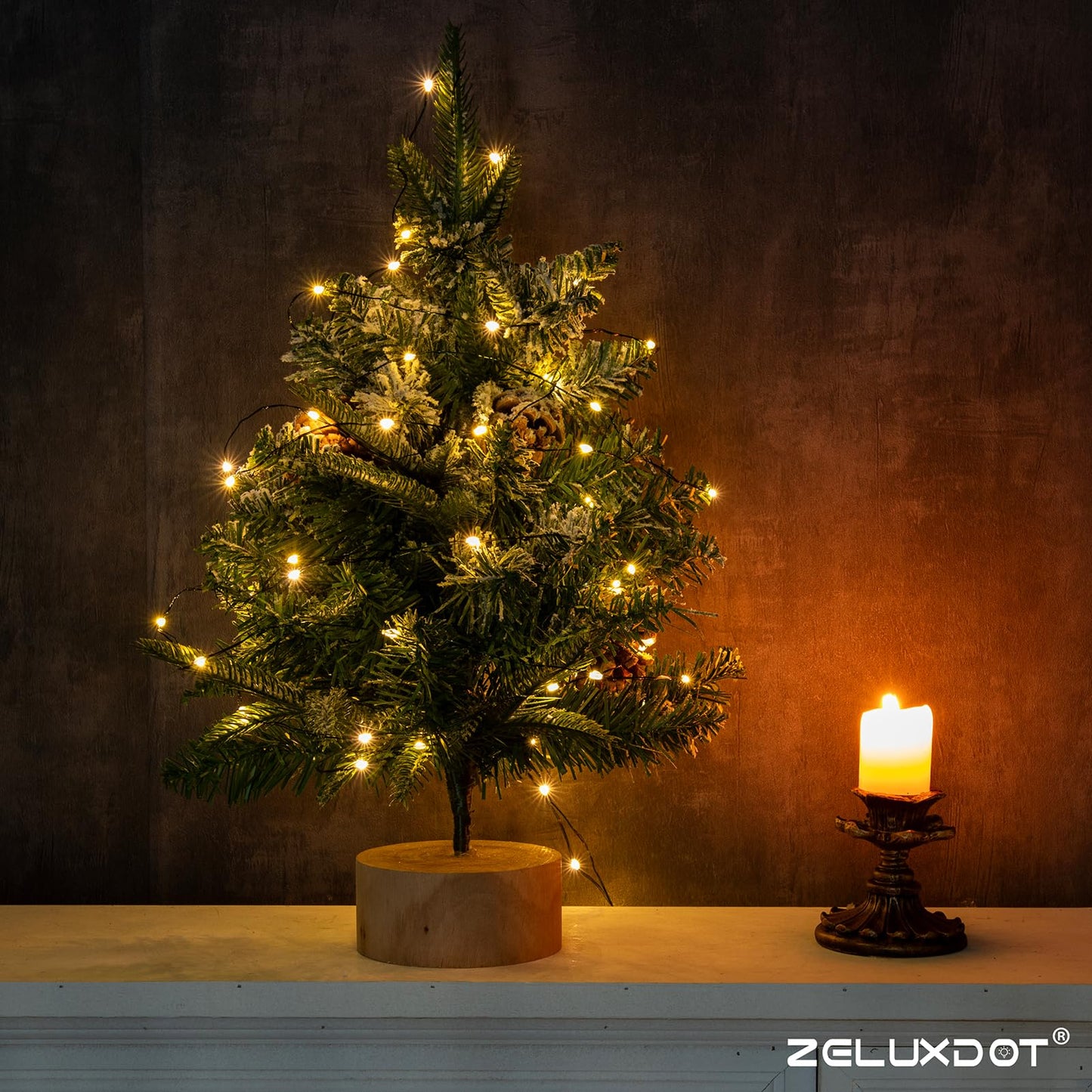 ZELUXDOT Fairy Lights Plug in,400FT 1200LEDs Waterproof Led String Lights,8 Modes Remote Twinkle Light for Outdoor Indoor Christmas Wedding Birthday