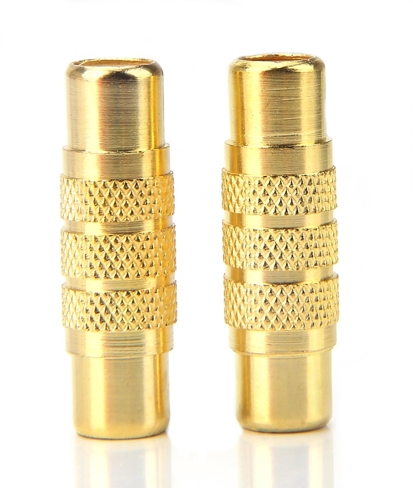 Devinal RCA Coupler, RCA Female to Female Adapter Gold Plated A/V Joiner Gender Changer Video Audio Converter (2 Pack)