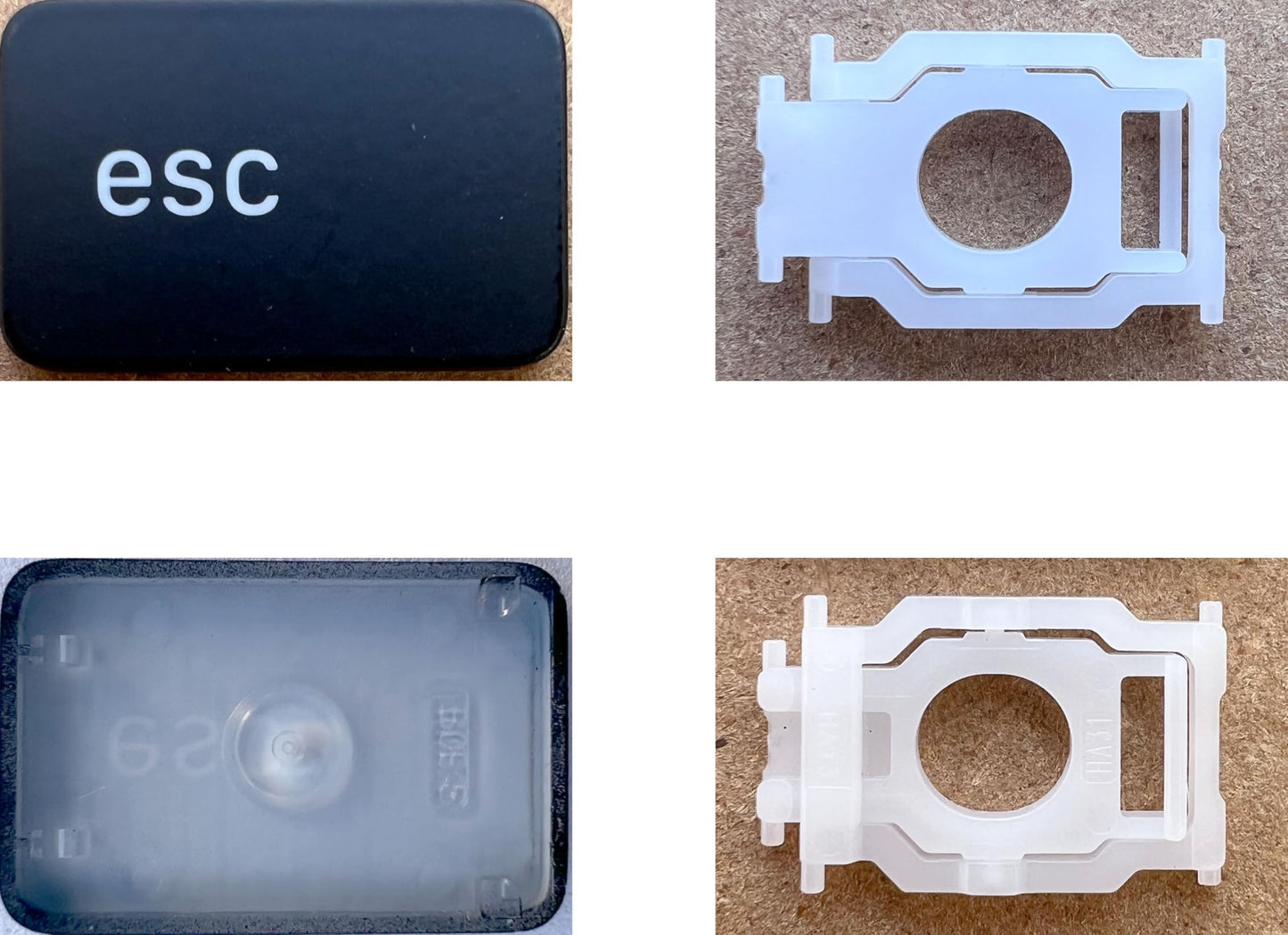 Dolphin.dyl Replacement Individual Key Cap with Hinge for (M1 M2) MacBook Pro A2251 A2289 A2141 A2338 esc Key