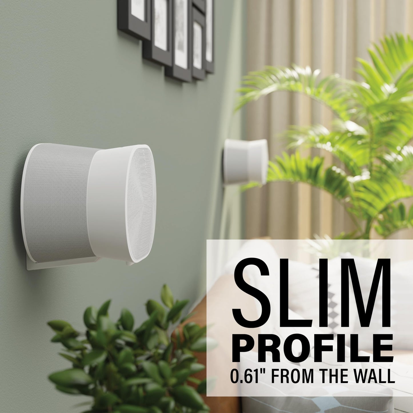 Sanus Fixed Speaker Wall Mount Designed for The Sonos Era 300™ (White Pair)
