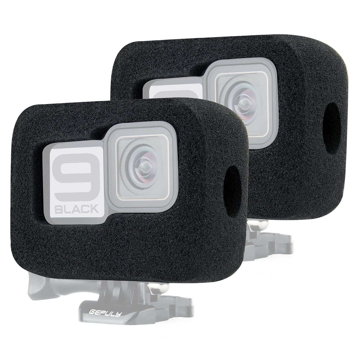 GEPULY 2-Pack Windslayer Cover Wind Muff for GoPro Hero 9 10 11 12 13 Black Wind Noise Reduction Housing Frame Case