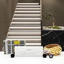 KOMIGAN Intelligent Motion Triggered LED Stair Lighting Kit KMG-3233, 40" Cuttable LED Strip Light for Indoor LED Stair Lights (Cool White 6000K,14