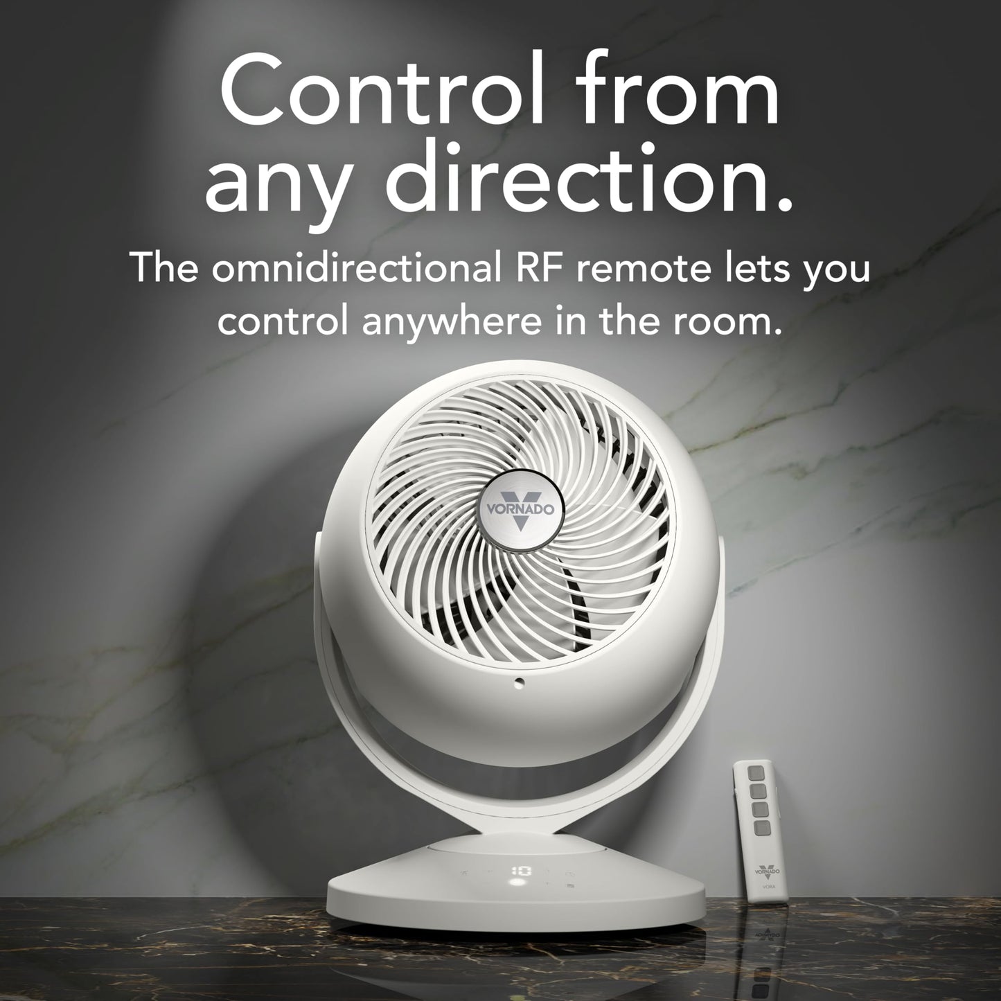 Vornado VORA™ 8 Large Air Circulator, OmniWave™ Oscillation, Remote, Timer