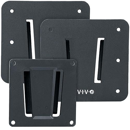 VIVO Anti-Rust Quick Release Plastic Polymer RV TV Mount Set for Screens up to 43 inches and 30 lbs, Low Profile, 2 Wall Plates 1 VESA Bracket,