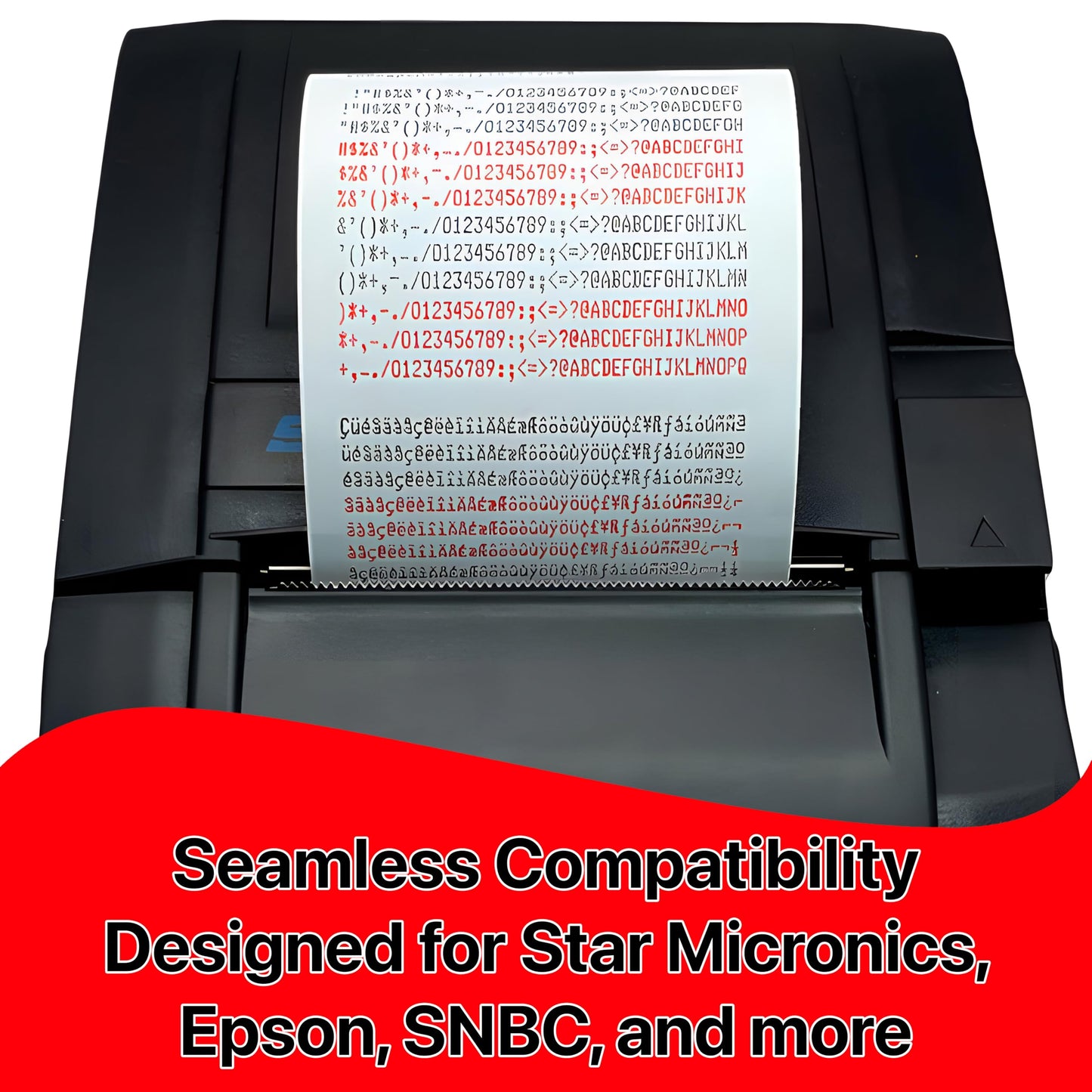 ERC-30 34 38 Ribbon Ink Cartridge Receipt Printer Black and Red, ERC30 Compatible with Epson Printer SNBC BTP-M280, BTP-M280A, BTP-M280B, BTP-M280D