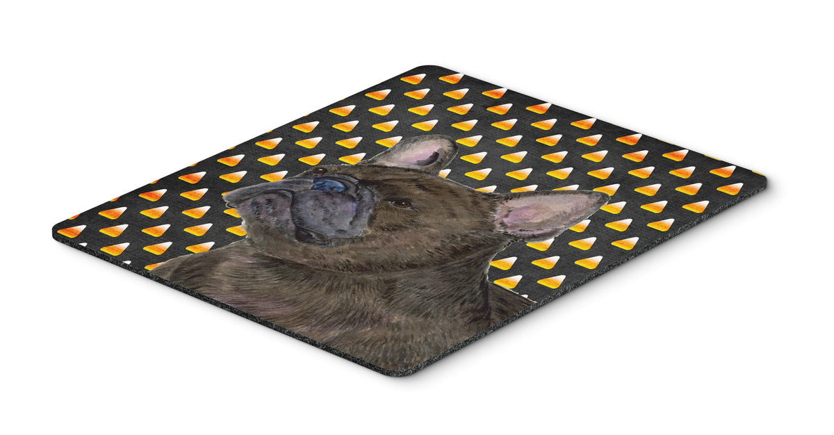 Caroline's Treasures SS4312MP French Bulldog Candy Corn Halloween Portrait Mouse Pad, Hot Pad or Trivet for Home Office Gaming Working Computers