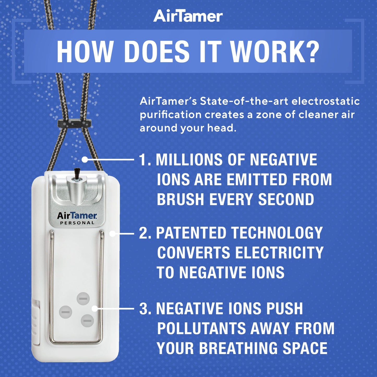 AirTamer A302 Small Personal and Portable Air Purifier