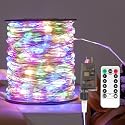 ZELUXDOT Fairy Lights Plug in,400FT 1200LEDs Waterproof Led String Lights,8 Modes Remote Twinkle Light for Outdoor Indoor Christmas Wedding Birthday