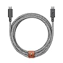 Native Union Type-C Belt Cable Pro - 240W USB-C to USB-C 8ft Ultra-Strong Charging Cable with Leather Strap Compatible with iPhone Air, 17 Pro Max