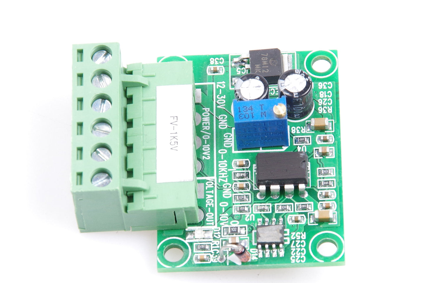 Frequency to Voltage Conversion Module 0-1KHz to 0-5V F/V Conversion Module Digital to Analog Converter Module(0-1KHZ to 0-5V)