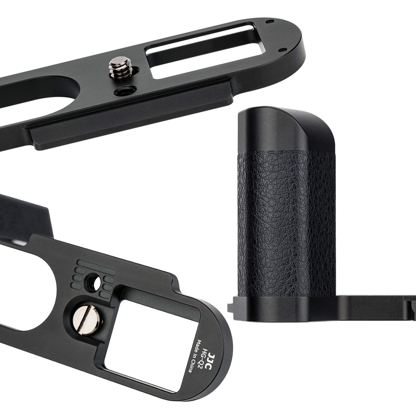 JJC HG-Q2 Leica Q2 Hand Grip, Arca Swiss Type Quick Release QR, Anti Slip Metal Holder Hand Grip, Aluminum Aloy, Compatible with Leica Q2, Replaces