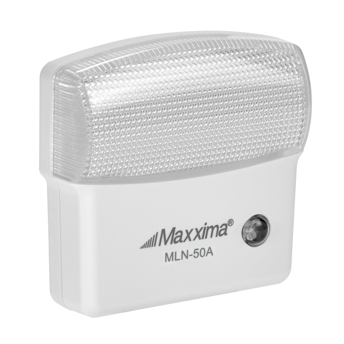 Maxxima LED Night Light with Dusk to Dawn Sensor - Featuring 25 Lumens, Plug In, Ideal for Bedrooms, Bathrooms, Basements, Hallways, and Senior