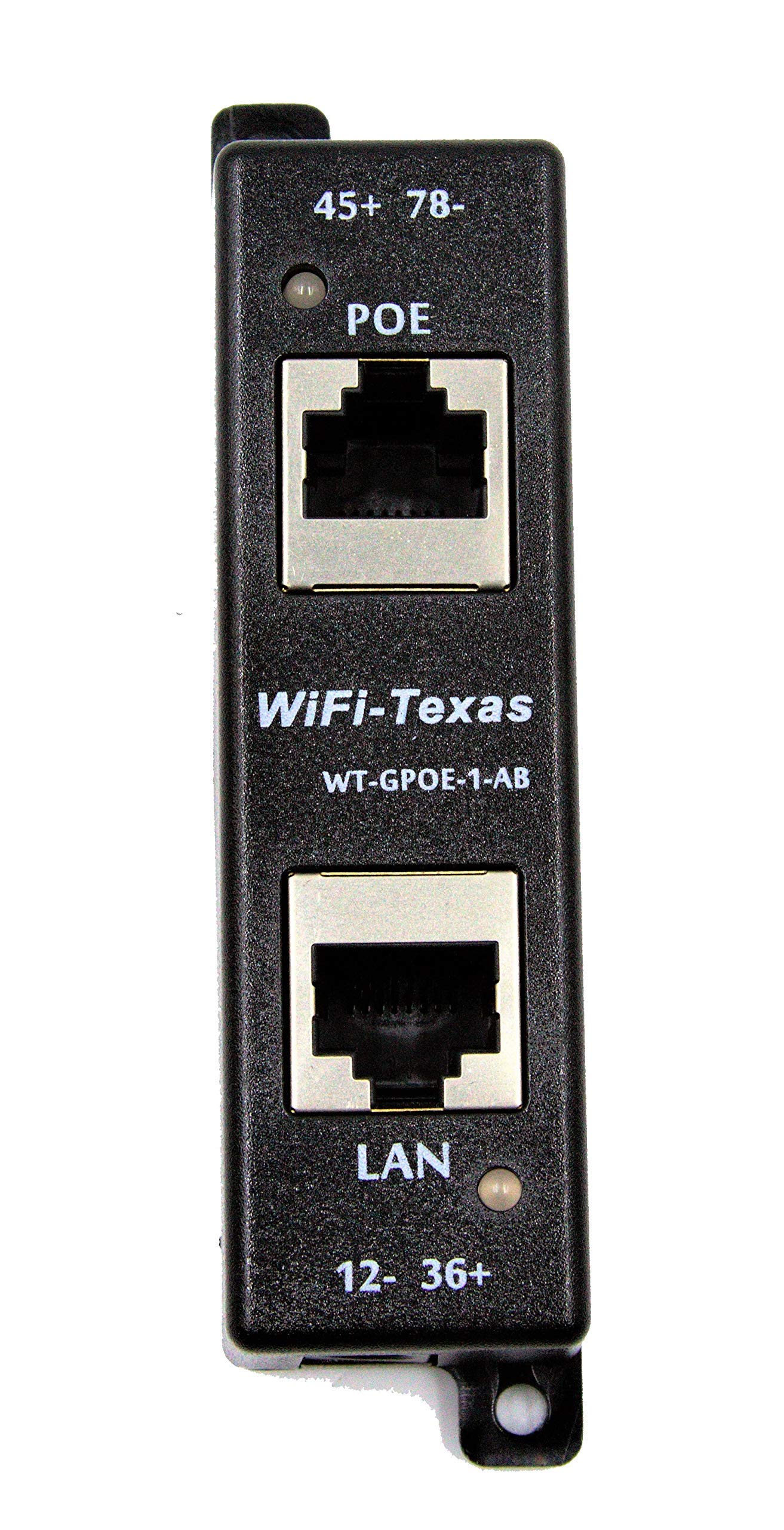 Poe Texas PoE Injector - Single Port 4 Pair PoE+ Injector/Splitter - Power Over Ethernet Passive PoE Adapter for 802.3af / PoE+ / PoE++ 10/100/1000