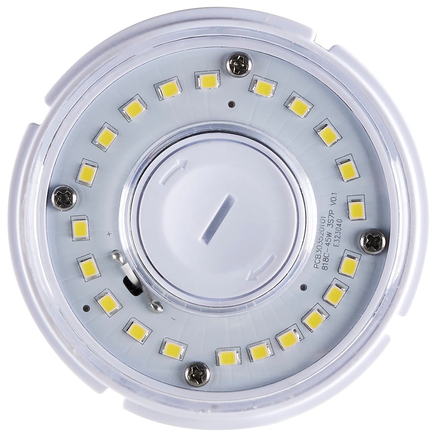 Satco S49393 LED Corncob Light Bulb, Mogul Extended Base, 45W, 35000 Hour Rating, 6210L, Natural Light