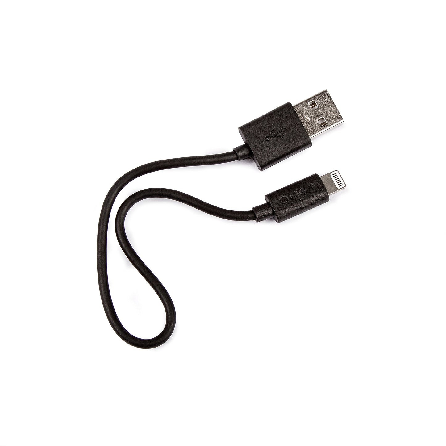 Veho Pebble Apple Certified MFi Lightning To USB Cable, 0.2 Metre/0.7 Feet, Charge and Sync, Data Transfer - Black (VPP-601-20CM)