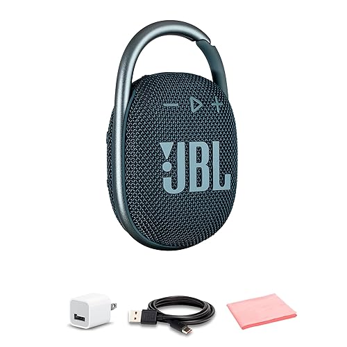 JBL Clip 4 Portable Bluetooth Speaker with Built-in Carabiner | Compact Wireless Waterproof IP67 Speaker for Travel and Outdoors| Bold Sound, Long