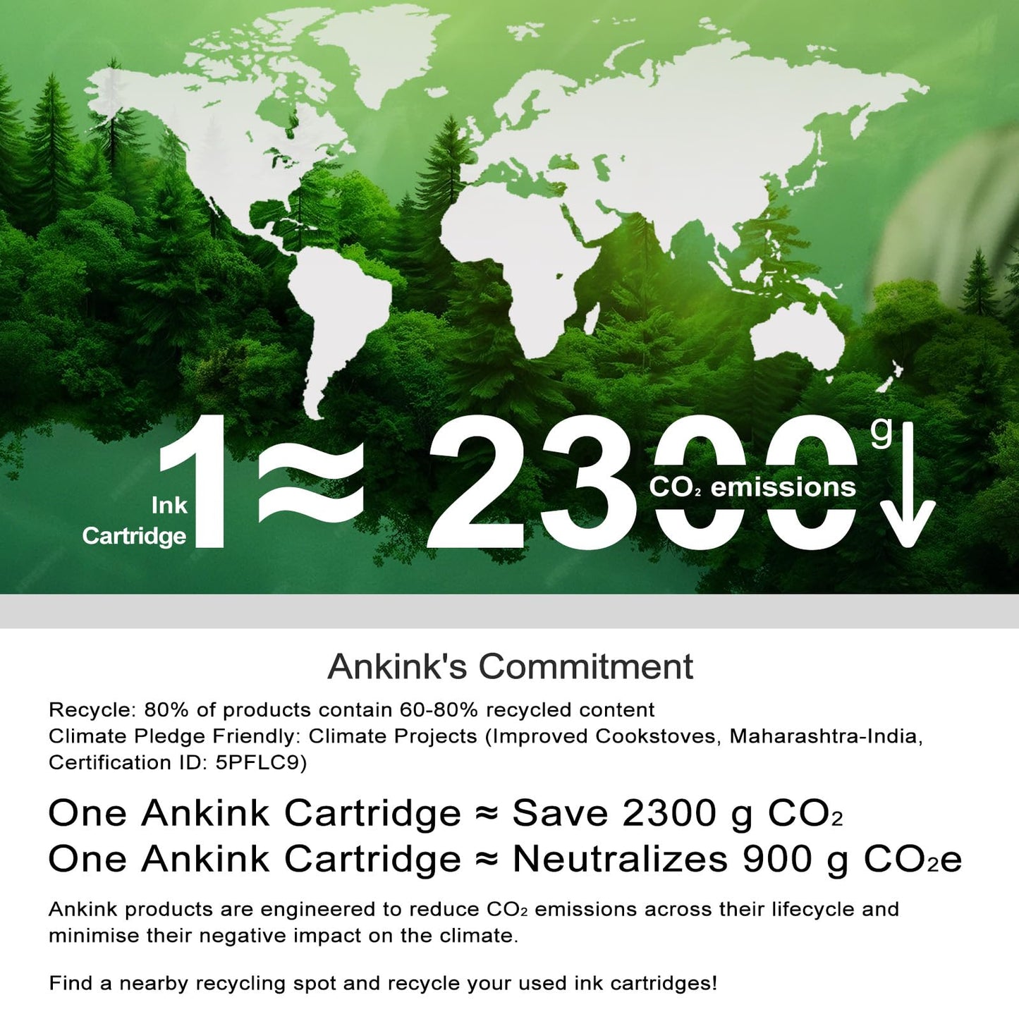 Ankink 63XL Ink Cartridges Replacement for HP 63 XL (Black Color Combo Pack) Fit for HP63 3830 4650 4652 4655 5200 5252 5255 5258 4520 4512 1112 2132