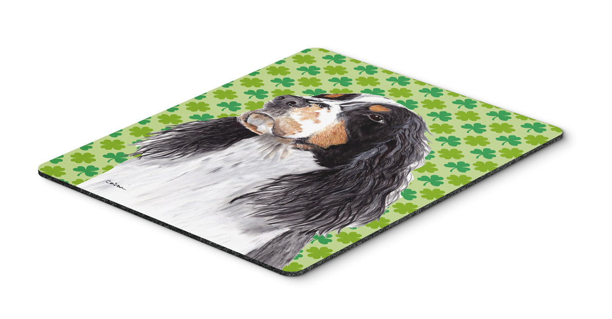 Caroline's Treasures SC9281MP Springer Spaniel St. Patrick's Day Shamrock Portrait Mouse Pad, Hot Pad or Trivet for Home Office Gaming Working