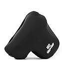 MegaGear Olympus PEN E-PL9, E-PL8 Ultra Light Neoprene Camera Case, with Carabiner - Black - MG1017