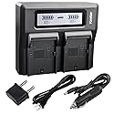 Kastar Fast Dual LCD Charger for Olympus BLM-1 BLM-01 PS-BLM1 C-5060 C-7070 C-8080 E-1 E-3 E-30 E-520 Olympus EVOLT E-300 EVOLT E-330 EVOLT E-500