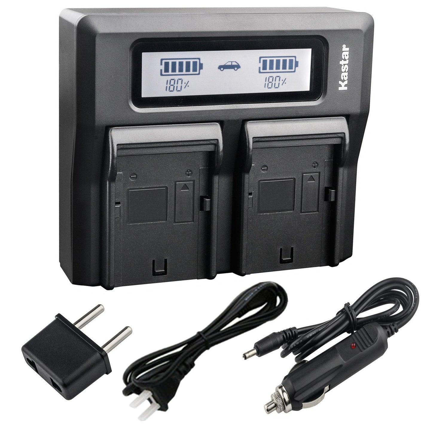 Kastar Fast Dual LCD Charger for Olympus BLM-1 BLM-01 PS-BLM1 C-5060 C-7070 C-8080 E-1 E-3 E-30 E-520 Olympus EVOLT E-300 EVOLT E-330 EVOLT E-500