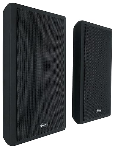 Rockville RockSlim Pair Black 5.25" 240W Home Theater Speakers, 8 Ohm, Slim Wall-Mount Design, Clear Audio, Durable Build, for Home Theater