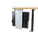 Uncaged Ergonomics CPU1 Adjustable Under Desk Computer Mount, 360? Swivel Steel CPU Holder PC Holder Under Desk Mount PC Tower Stand for Office