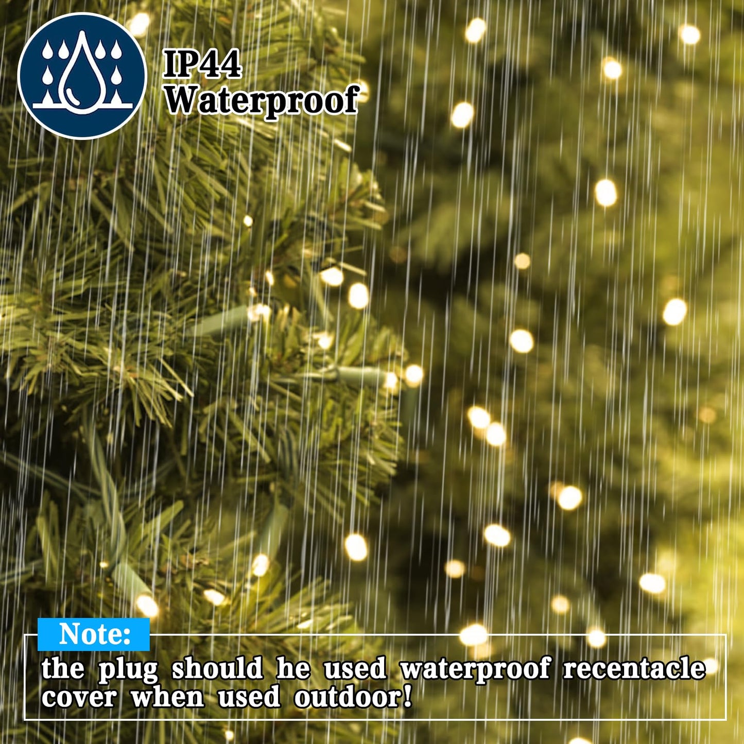 Boltigen Soft Twinkle Lights, 100LED Slow Twinkling, 5mm Wide Angle Christmas Lights, UL Certified 27 Ft Extendable for Home Garden Indoor Outdoor Use