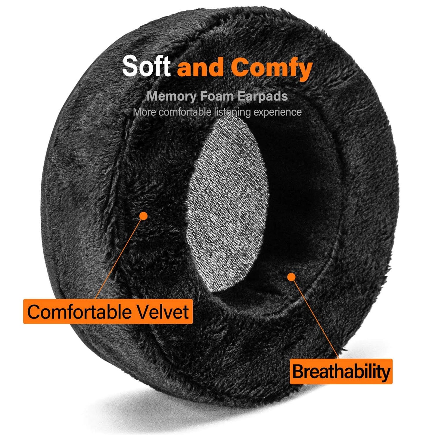 TRANSTEK Replacement Ear Pads Compatible with HD668B, SR850, ATH-A900, ATH-AD500X, ATH-A700, AD700X, AD900X, ATH-A990z, ATH-R70X, ATH D700X, AD1000X