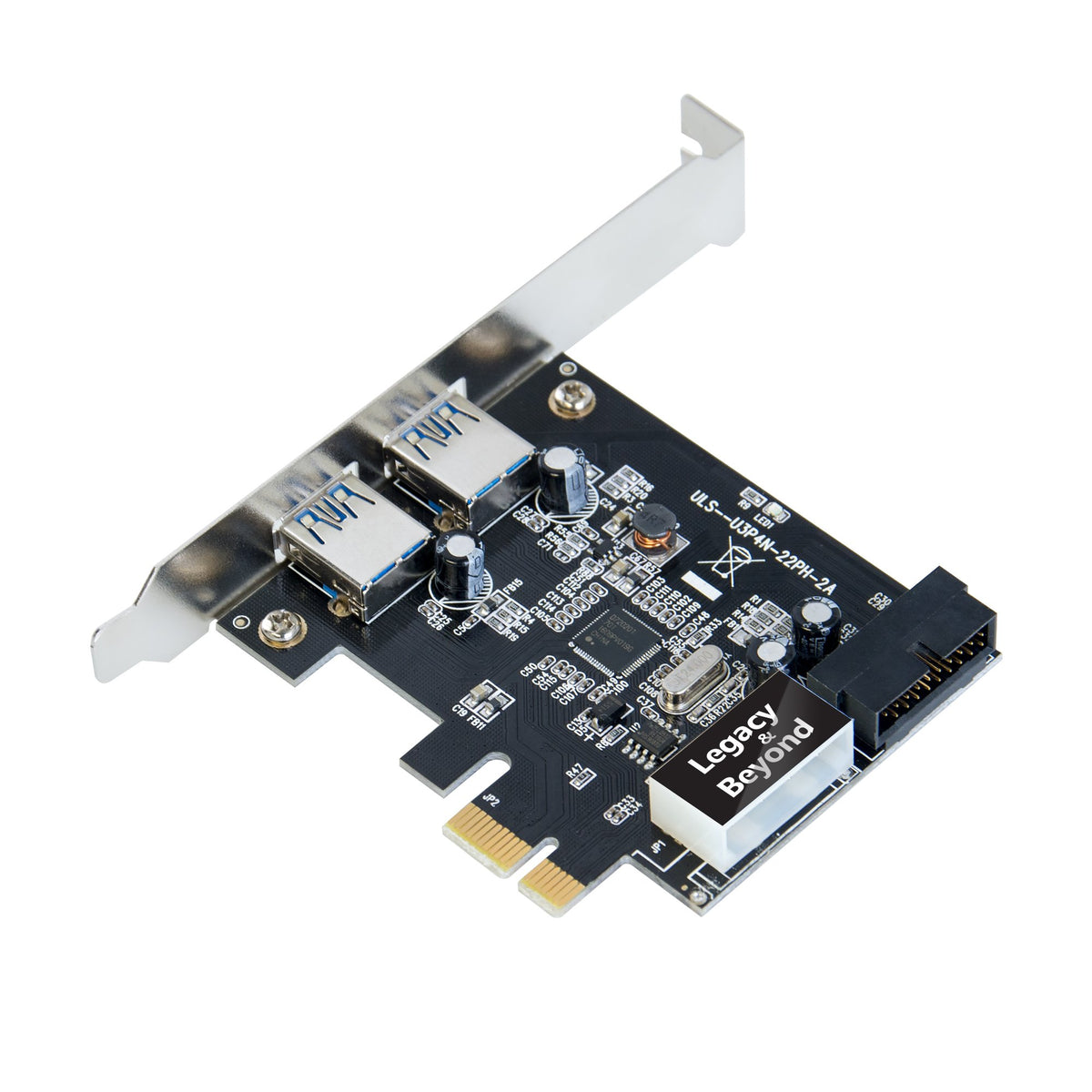 SIIG Legacy and Beyond Series PCIe to USB 3.0 2 (External) Ports PCI Express Card with 19Pin Header, Data Transfer Rates Up to 5Gbps, Supports UASP