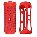 Alltravel Protective case for FLIP4 Waterproof Portable Speaker, Tailor Made Portable Sound Through Design, Easy to go Super Strong Carabiner (Red)